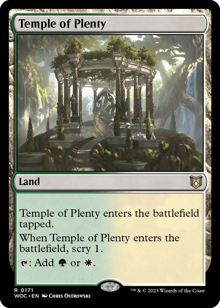 Temple of Plenty [Wilds of Eldraine Commander] | Galaxy Games LLC