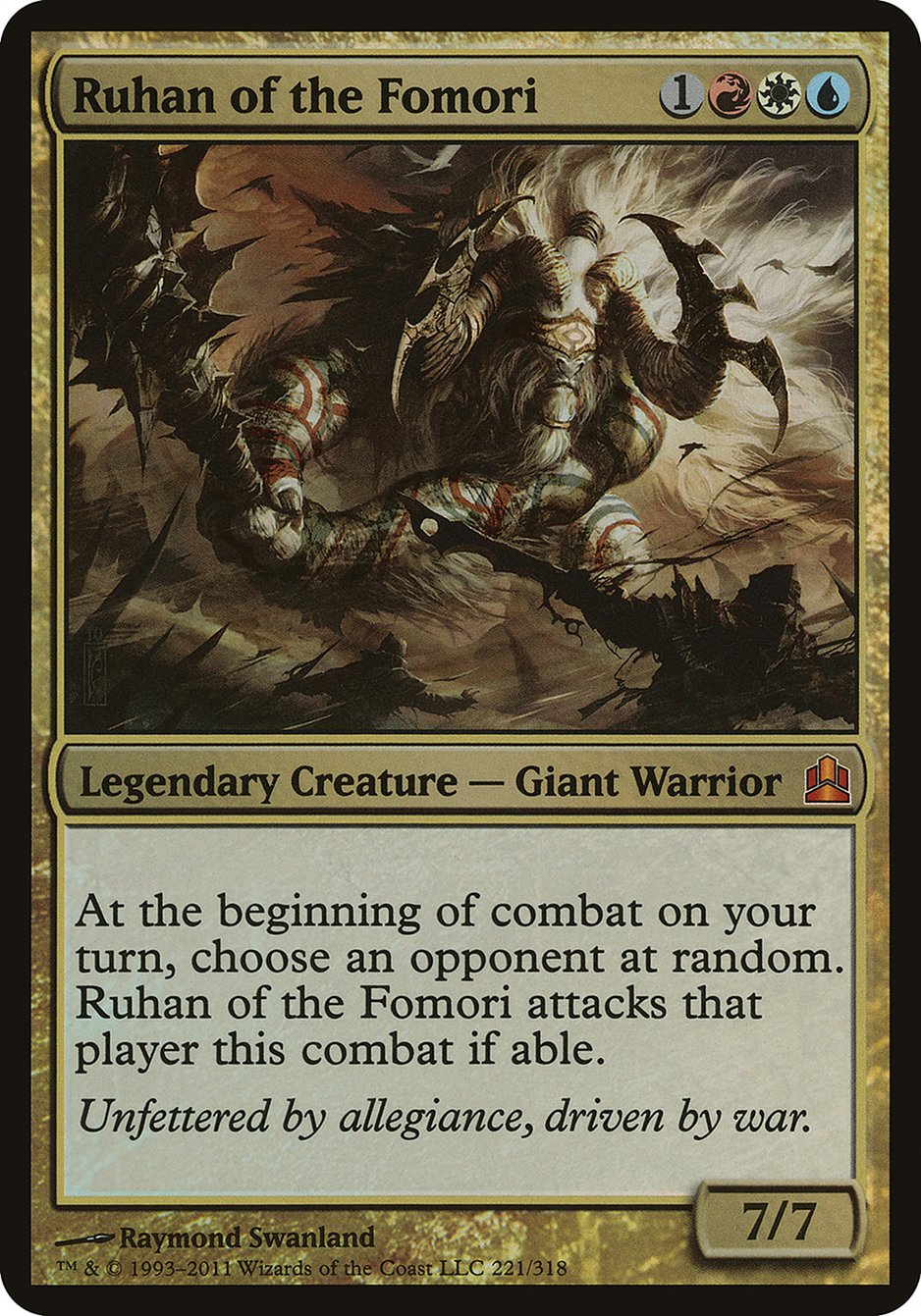 Ruhan of the Fomori (Oversized) [Commander 2011 Oversized] | Galaxy Games LLC