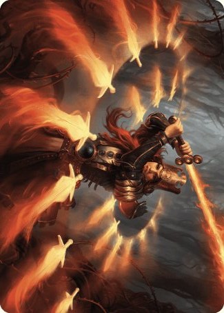 Heartflame Duelist Art Card [Wilds of Eldraine Art Series] | Galaxy Games LLC