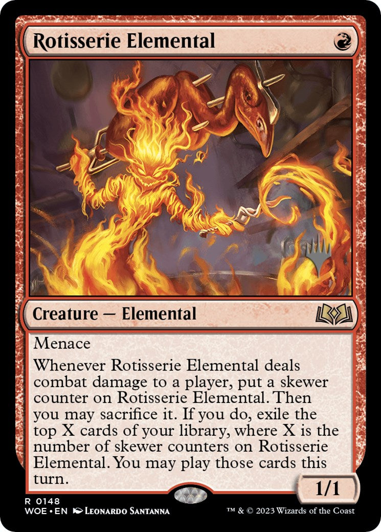 Rotisserie Elemental (Promo Pack) [Wilds of Eldraine Promos] | Galaxy Games LLC