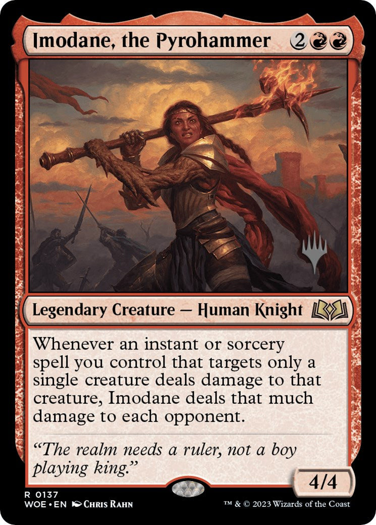 Imodane, the Pyrohammer (Promo Pack) [Wilds of Eldraine Promos] | Galaxy Games LLC