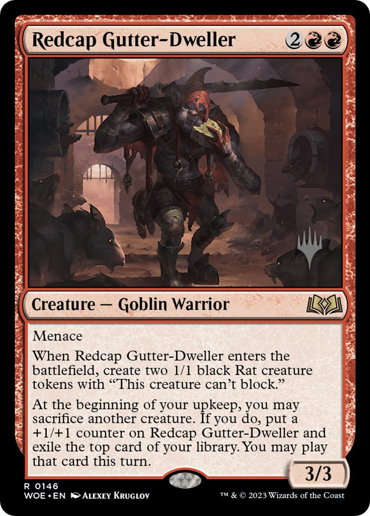 Redcap Gutter-Dweller (Promo Pack) [Wilds of Eldraine Promos] | Galaxy Games LLC