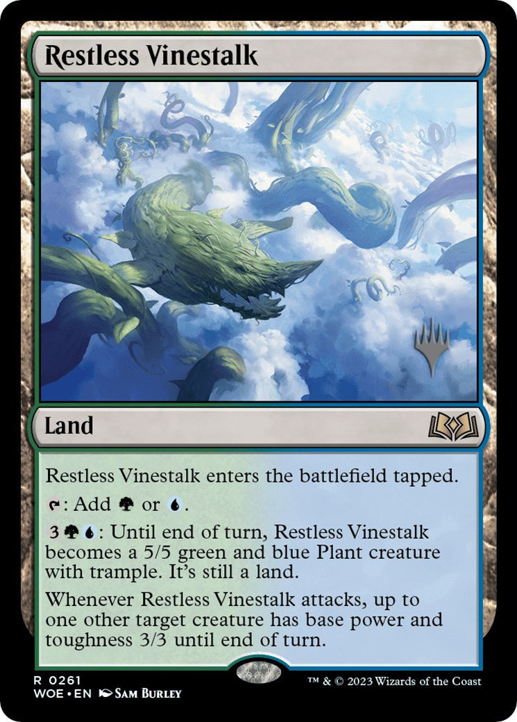 Restless Vinestalk (Promo Pack) [Wilds of Eldraine Promos] | Galaxy Games LLC