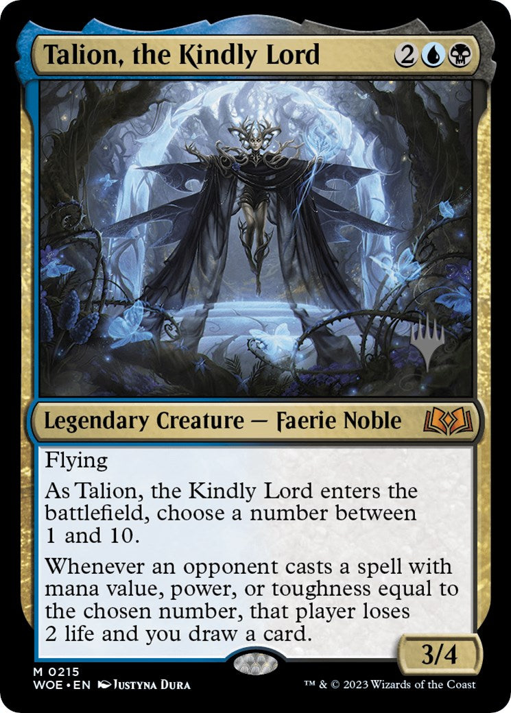 Talion, the Kindly Lord (Promo Pack) [Wilds of Eldraine Promos] | Galaxy Games LLC