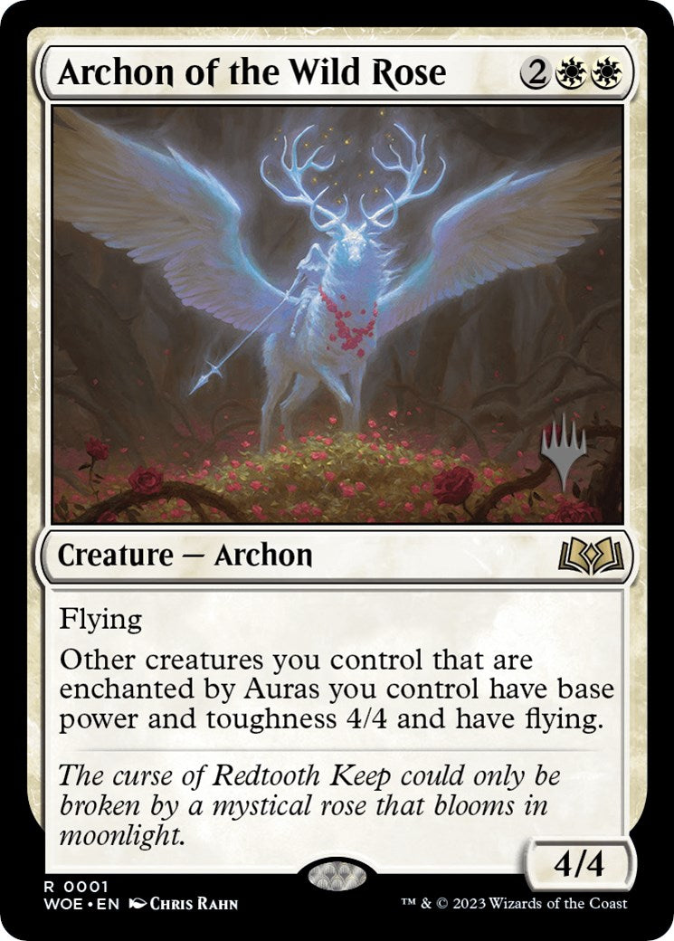 Archon of the Wild Rose (Promo Pack) [Wilds of Eldraine Promos] | Galaxy Games LLC