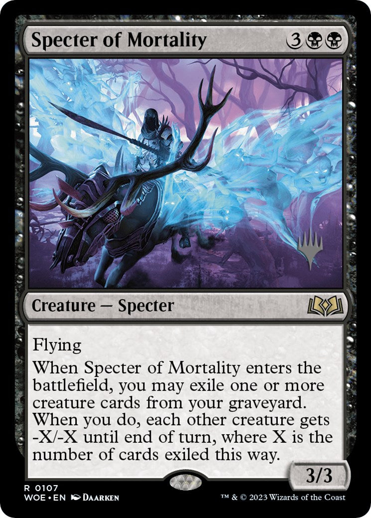 Specter of Mortality (Promo Pack) [Wilds of Eldraine Promos] | Galaxy Games LLC