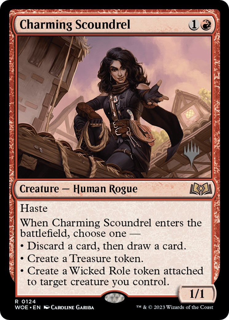 Charming Scoundrel (Promo Pack) [Wilds of Eldraine Promos] | Galaxy Games LLC