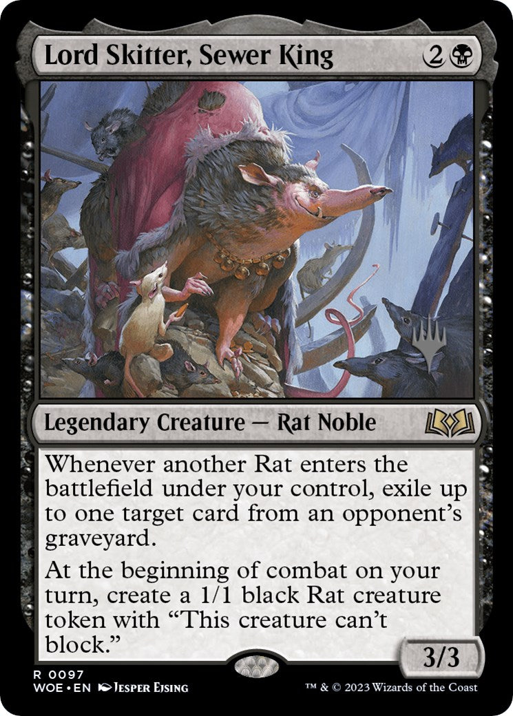 Lord Skitter, Sewer King (Promo Pack) [Wilds of Eldraine Promos] | Galaxy Games LLC