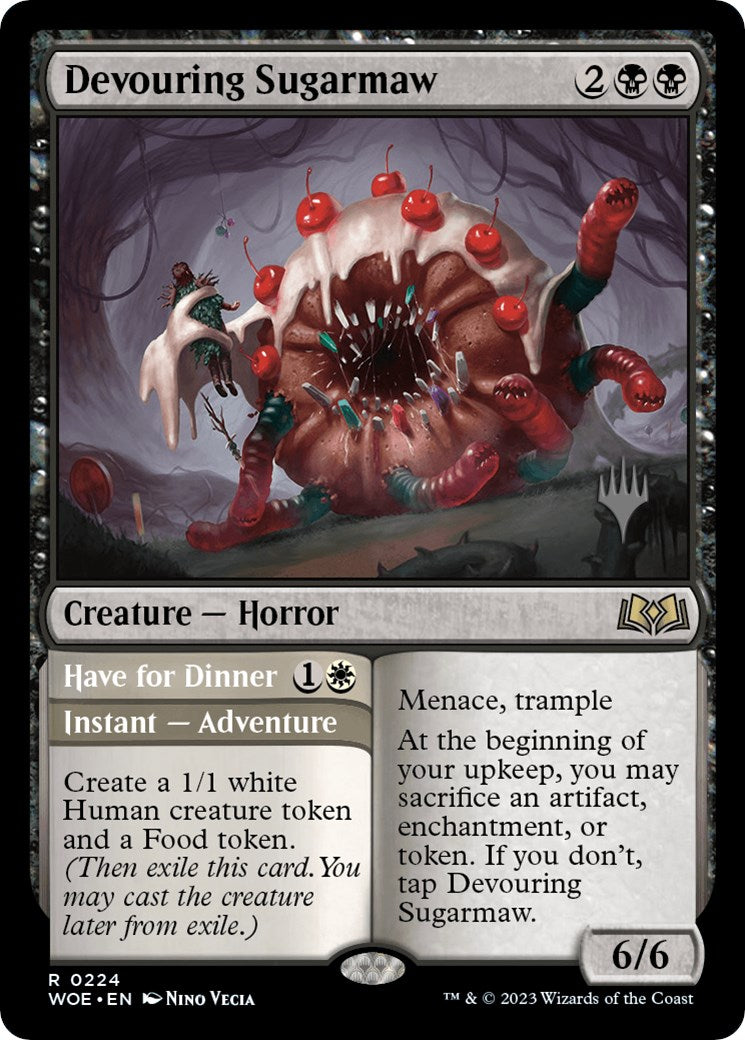 Devouring Sugarmaw // Have for Dinner(Promo Pack) [Wilds of Eldraine Promos] | Galaxy Games LLC