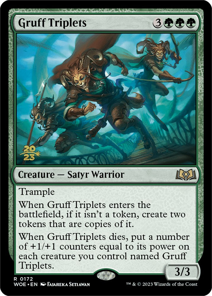 Gruff Triplets [Wilds of Eldraine Prerelease Promos] | Galaxy Games LLC