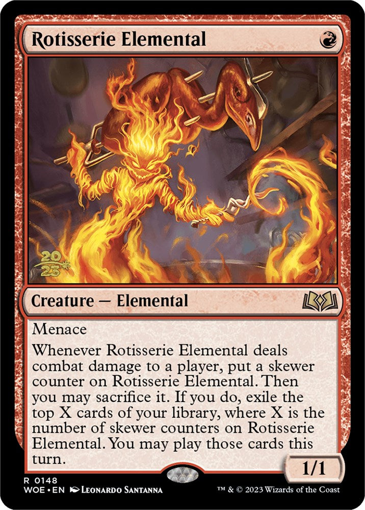 Rotisserie Elemental [Wilds of Eldraine Prerelease Promos] | Galaxy Games LLC