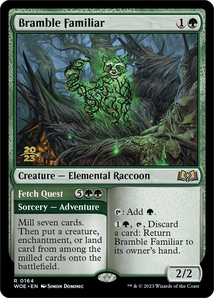 Bramble Familiar // Fetch Quest [Wilds of Eldraine Prerelease Promos] | Galaxy Games LLC