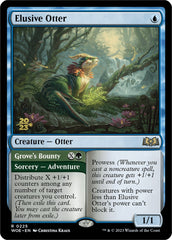 Elusive Otter // Grove's Bounty [Wilds of Eldraine Prerelease Promos] | Galaxy Games LLC