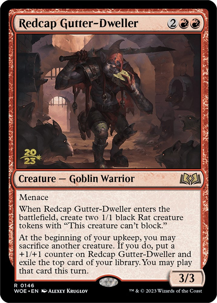 Redcap Gutter-Dweller [Wilds of Eldraine Prerelease Promos] | Galaxy Games LLC