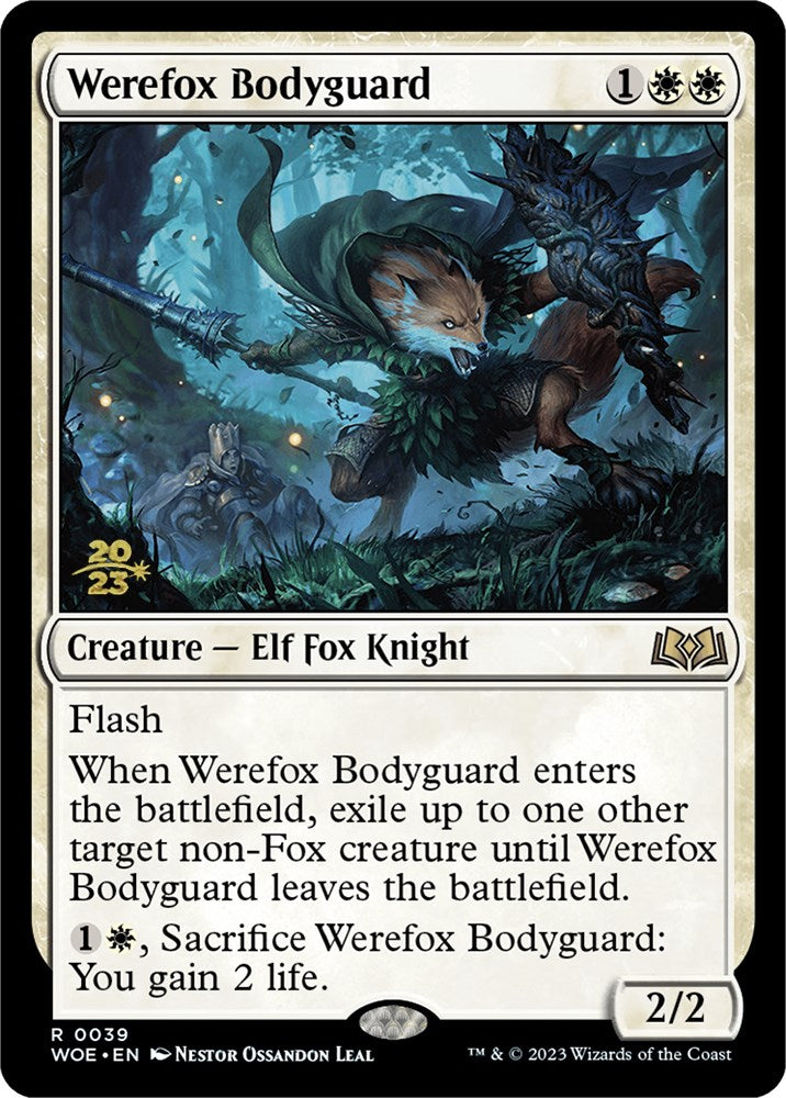 Werefox Bodyguard [Wilds of Eldraine Prerelease Promos] | Galaxy Games LLC