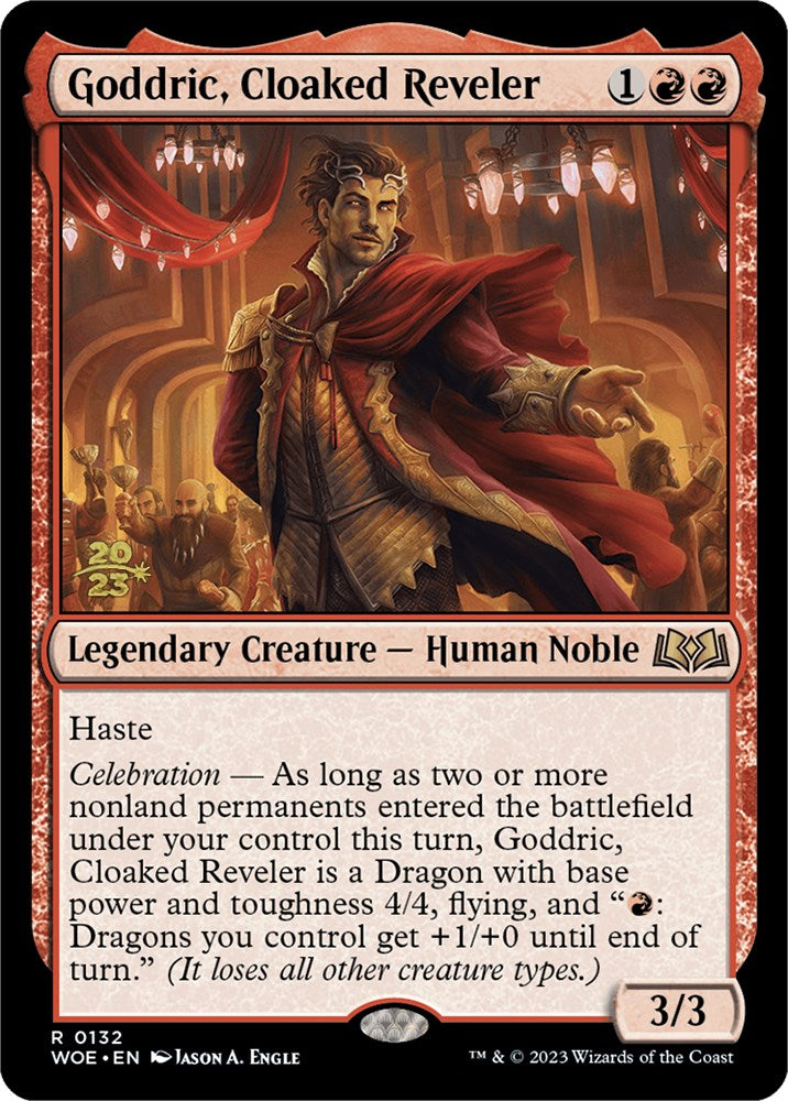 Goddric, Cloaked Reveler [Wilds of Eldraine Prerelease Promos] | Galaxy Games LLC