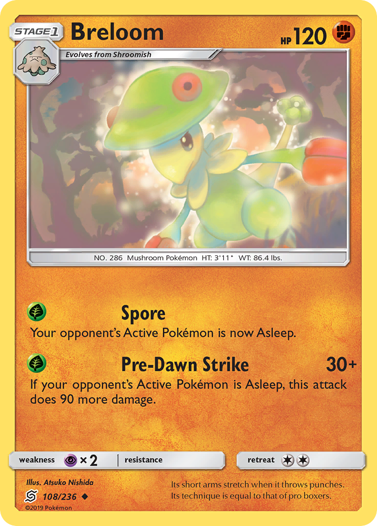 Breloom (108/236) [Sun & Moon: Unified Minds] | Galaxy Games LLC