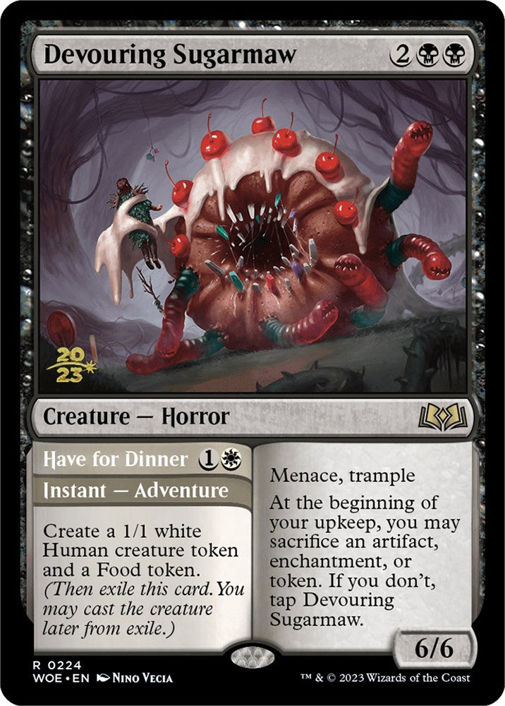 Devouring Sugarmaw // Have for Dinner [Wilds of Eldraine Prerelease Promos] | Galaxy Games LLC