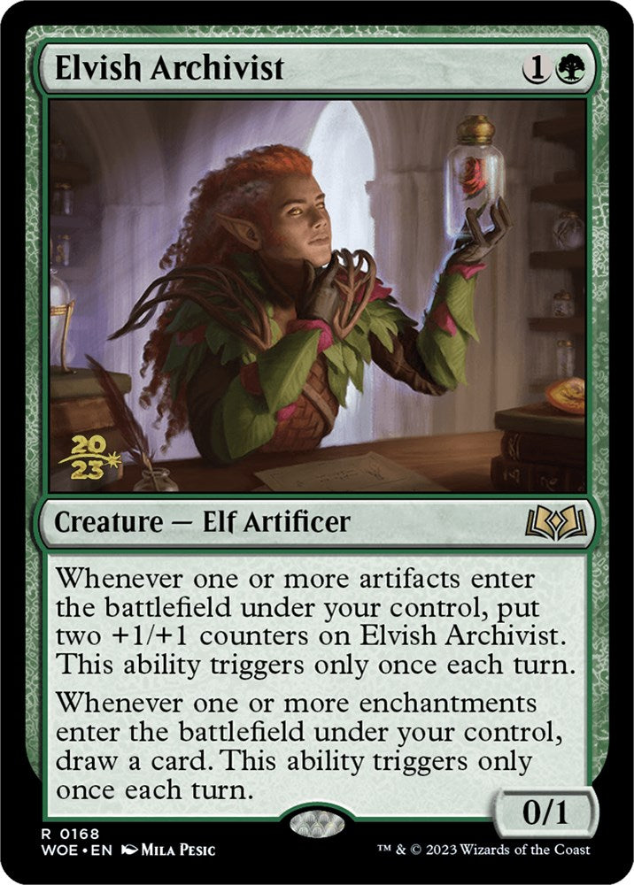 Elvish Archivist [Wilds of Eldraine Prerelease Promos] | Galaxy Games LLC