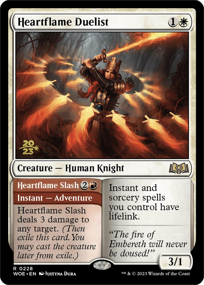 Heartflame Duelist // Heartflame Slash [Wilds of Eldraine Prerelease Promos] | Galaxy Games LLC