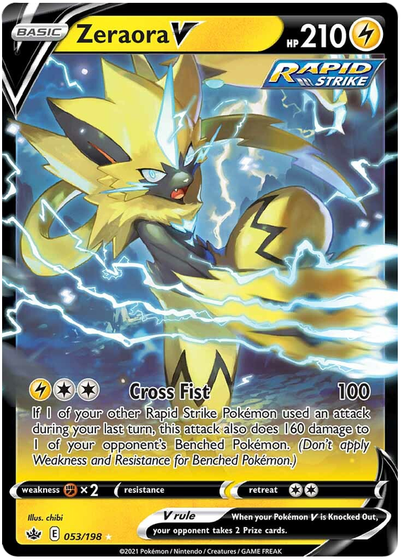 Zeraora V (053/198) [Sword & Shield: Chilling Reign] | Galaxy Games LLC