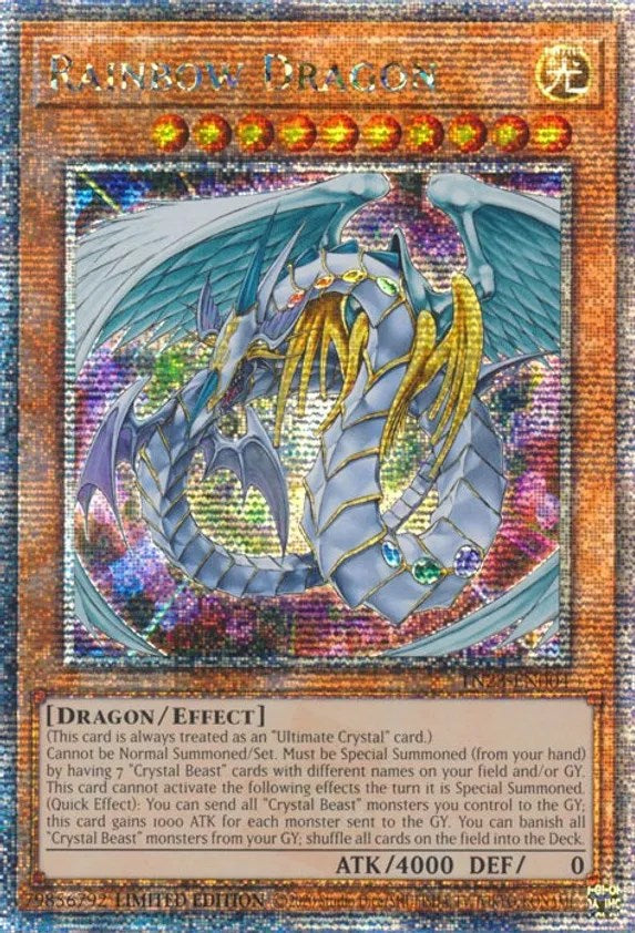 Rainbow Dragon [TN23-EN004] Quarter Century Secret Rare | Galaxy Games LLC