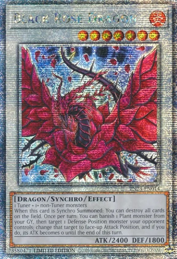 Black Rose Dragon [TN23-EN014] Quarter Century Secret Rare | Galaxy Games LLC