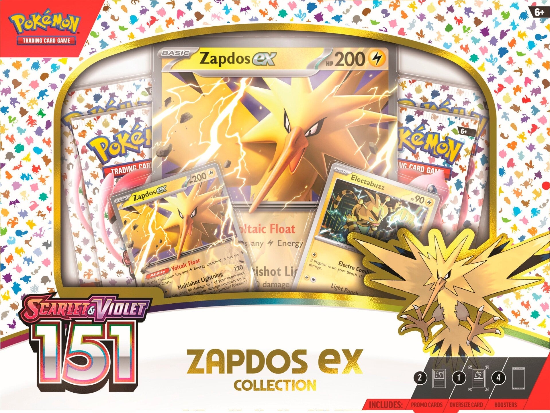 Scarlet & Violet: 151 - Zapdos ex Box | Galaxy Games LLC