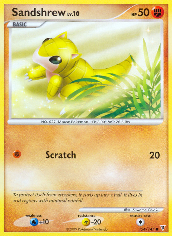 Sandshrew (124/147) [Platinum: Supreme Victors] | Galaxy Games LLC