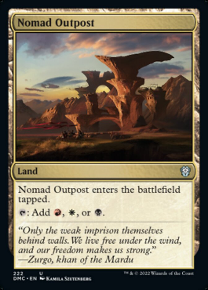 Nomad Outpost [Dominaria United Commander] | Galaxy Games LLC
