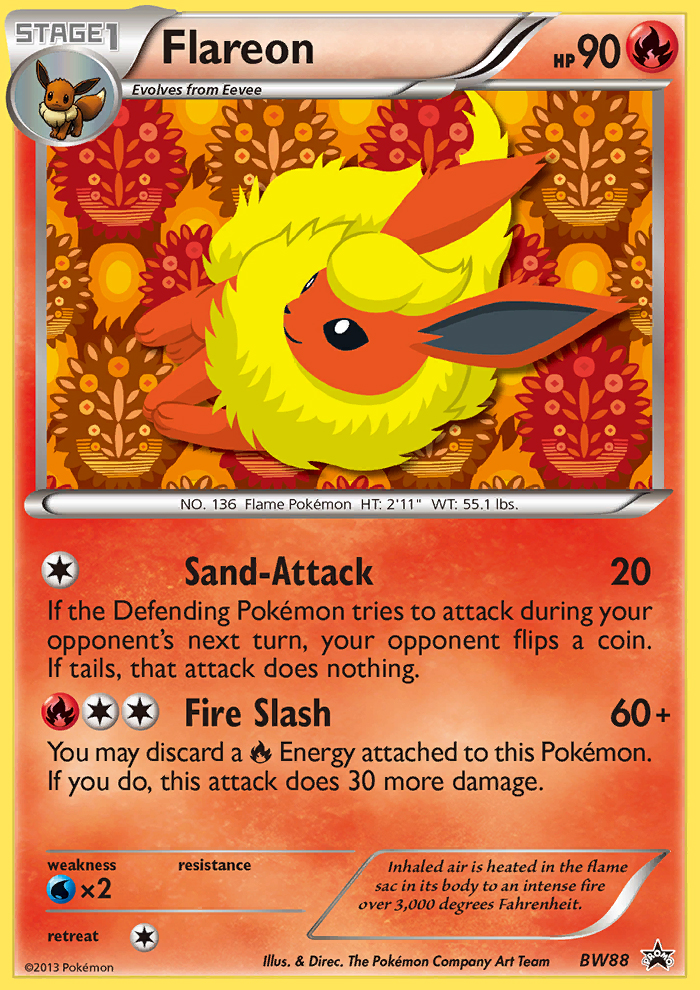 Flareon (BW88) [Black & White: Black Star Promos] | Galaxy Games LLC