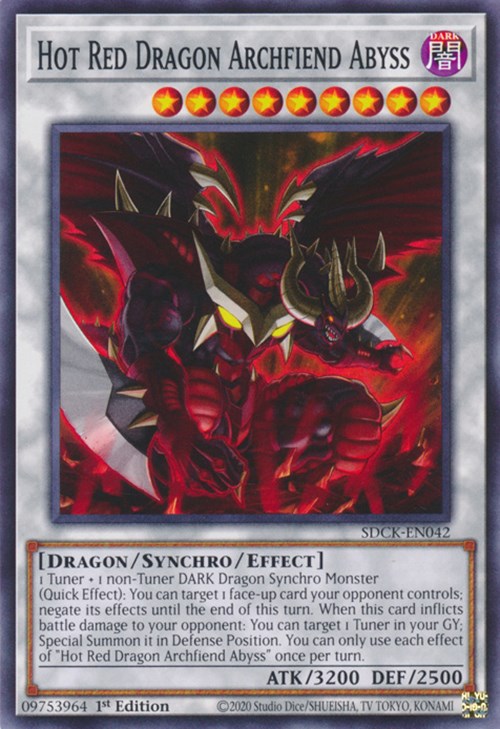 Hot Red Dragon Archfiend Abyss [SDCK-EN042] Common | Galaxy Games LLC