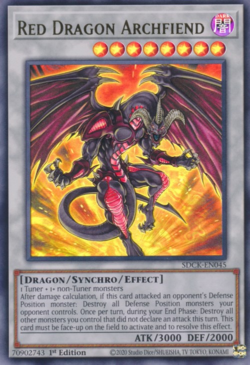 Red Dragon Archfiend [SDCK-EN045] Ultra Rare | Galaxy Games LLC