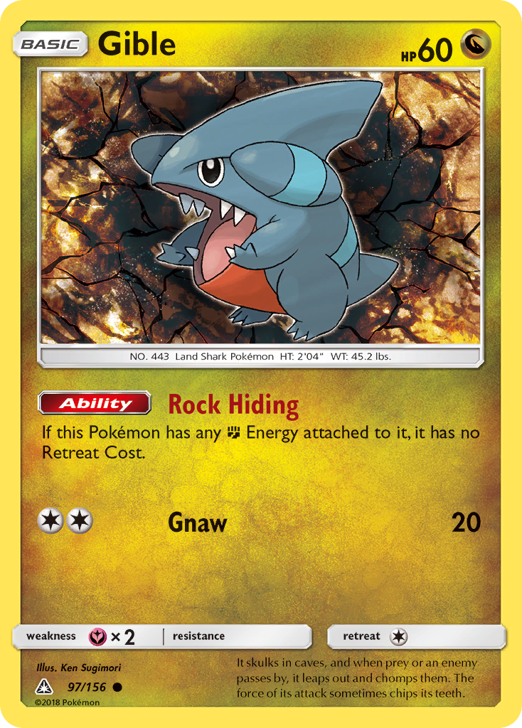 Gible (97/156) [Sun & Moon: Ultra Prism] | Galaxy Games LLC