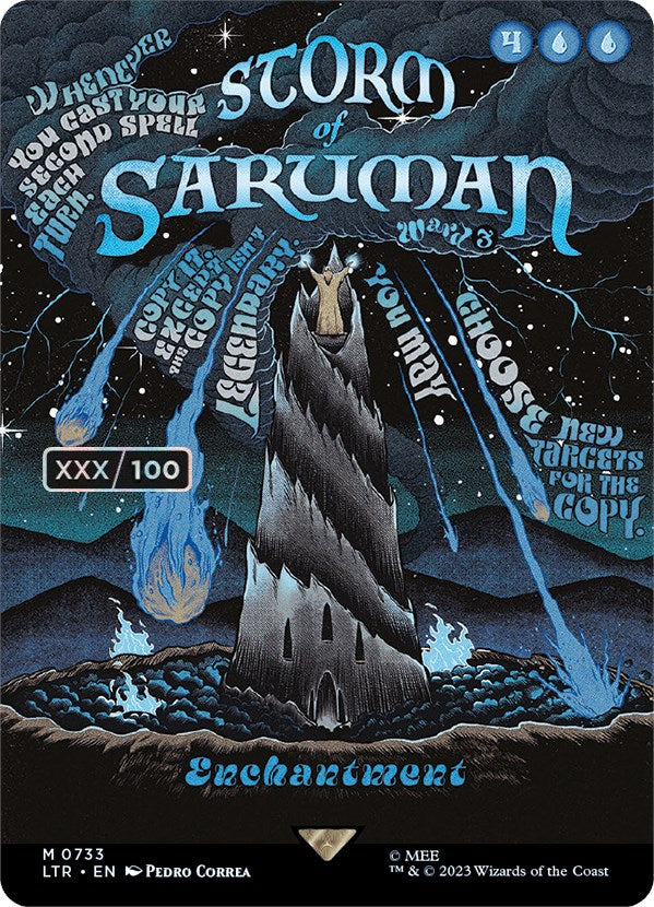 Storm of Saruman (Borderless Poster) (Serialized) [The Lord of the Rings: Tales of Middle-Earth] | Galaxy Games LLC
