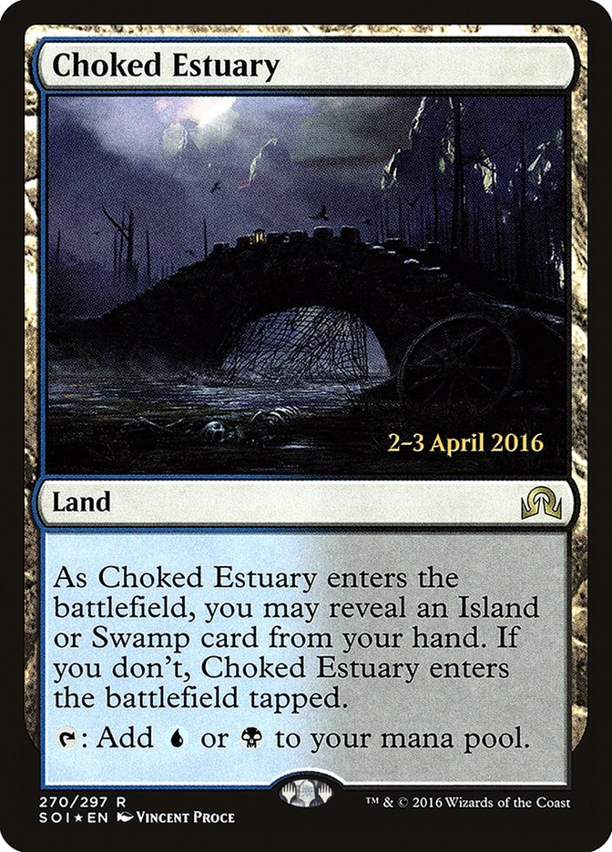 Choked Estuary [Shadows over Innistrad Prerelease Promos] | Galaxy Games LLC