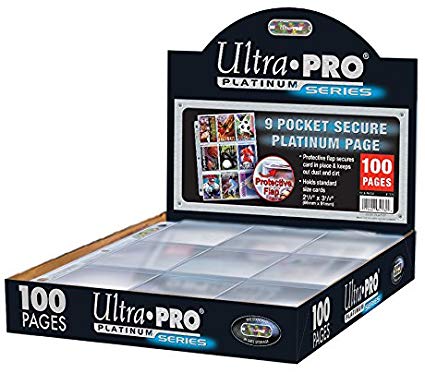 Ultra-PRO - 9 - Pocket Secure Platinum Page for Standard Cards | Galaxy Games LLC