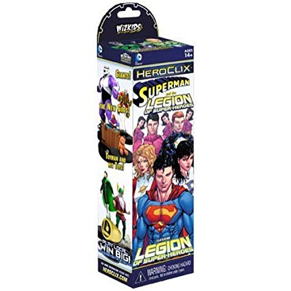 DC HeroClix: Superman and the Legion of Super-Heroes Booster Pack | Galaxy Games LLC