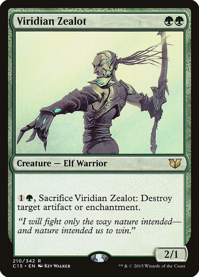 Viridian Zealot [Commander 2015] | Galaxy Games LLC