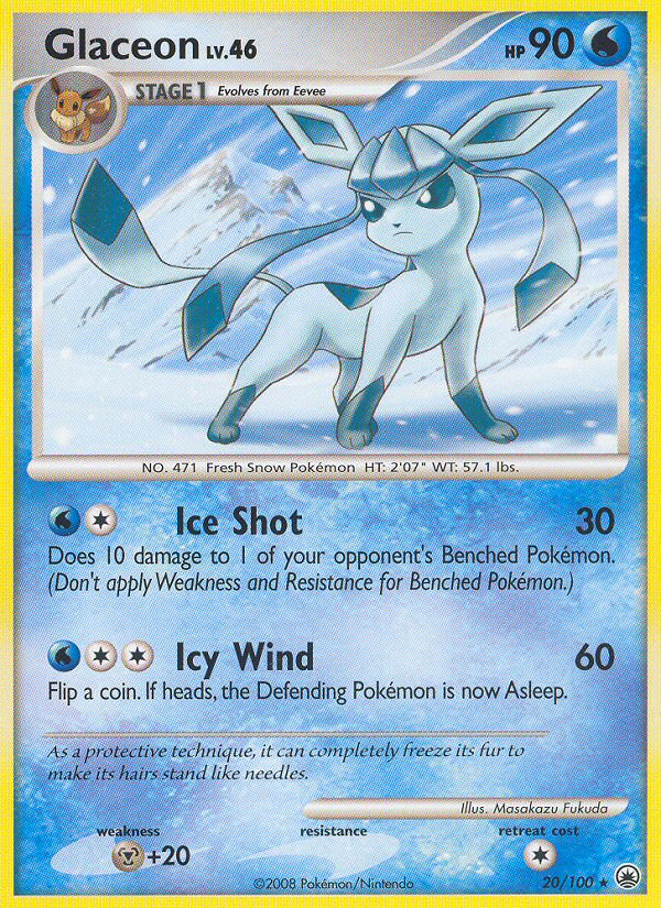 Glaceon (20/100) [Diamond & Pearl: Majestic Dawn] | Galaxy Games LLC