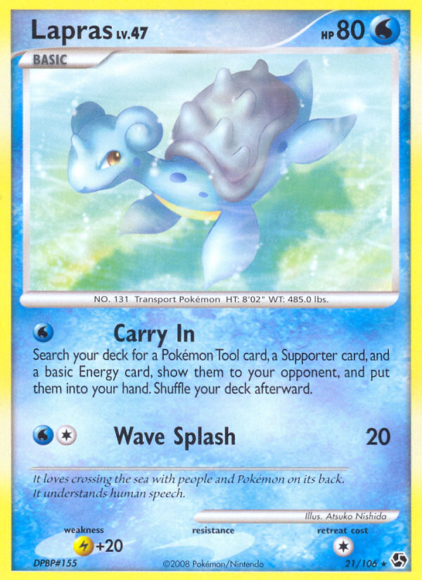 Lapras (21/106) [Diamond & Pearl: Great Encounters] | Galaxy Games LLC