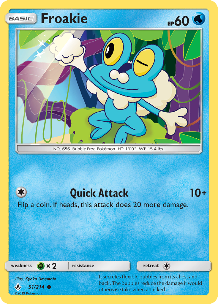 Froakie (51/214) [Sun & Moon: Unbroken Bonds] | Galaxy Games LLC