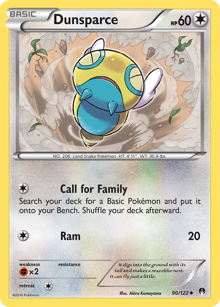 Dunsparce (90/122) [XY: BREAKpoint] | Galaxy Games LLC