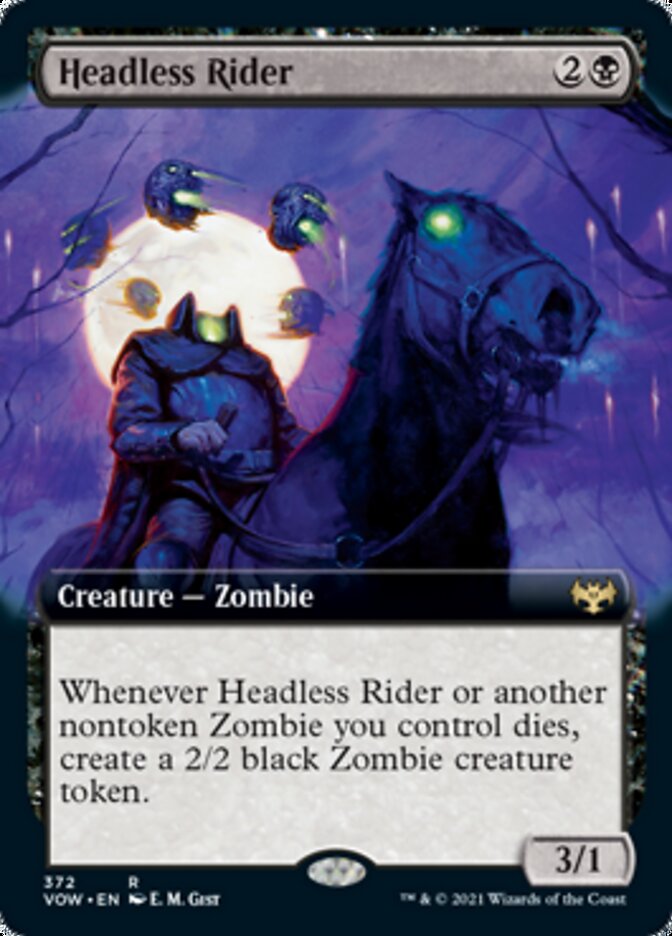 Headless Rider (Extended Art) [Innistrad: Crimson Vow] | Galaxy Games LLC