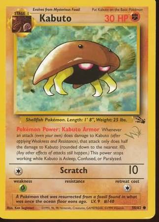 Kabuto (50/62) (W Stamped Promo) [Fossil Unlimited] | Galaxy Games LLC
