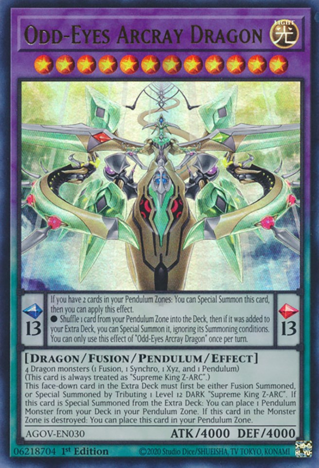 Odd-Eyes Arcray Dragon [AGOV-EN030] Ultra Rare | Galaxy Games LLC