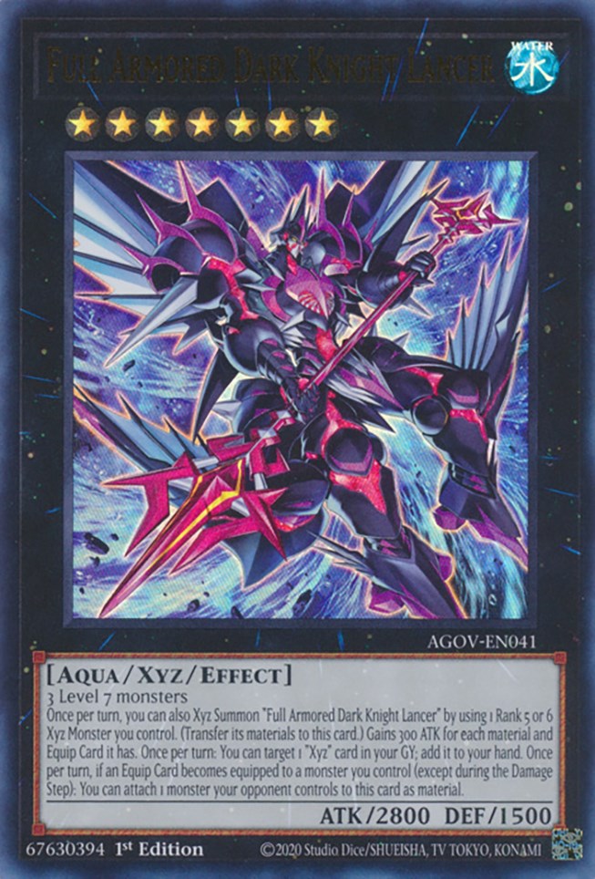 Full Armored Dark Knight Lancer [AGOV-EN041] Ultra Rare | Galaxy Games LLC