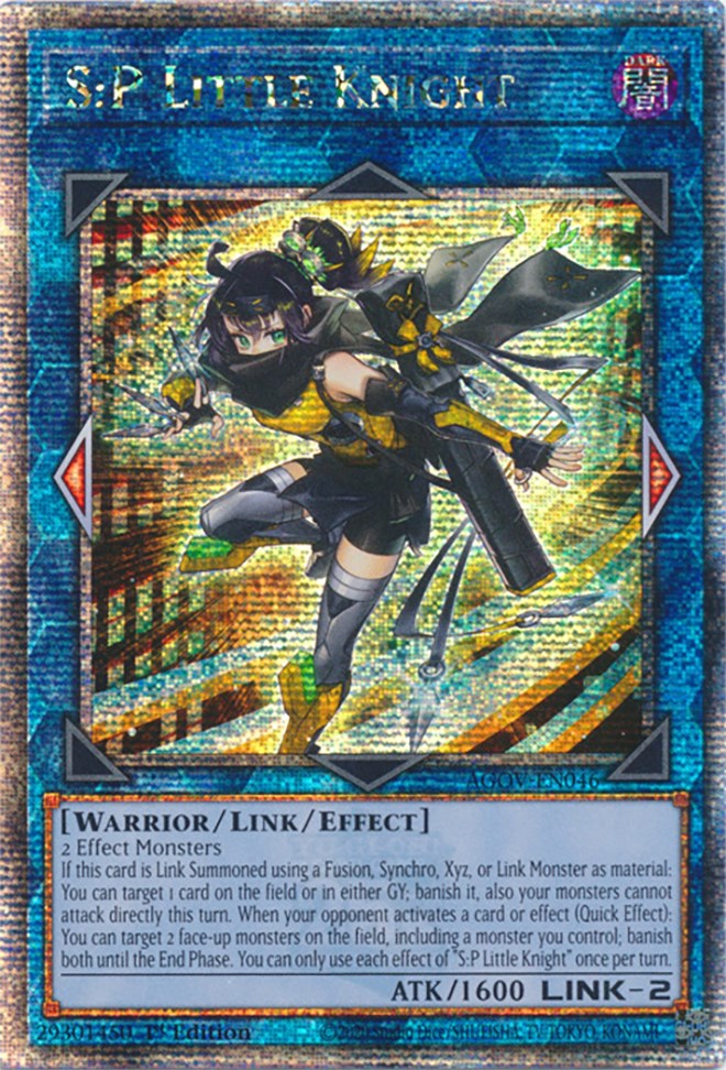 S:P Little Knight (Quarter Century Secret Rare) [AGOV-EN046] Quarter Century Secret Rare | Galaxy Games LLC