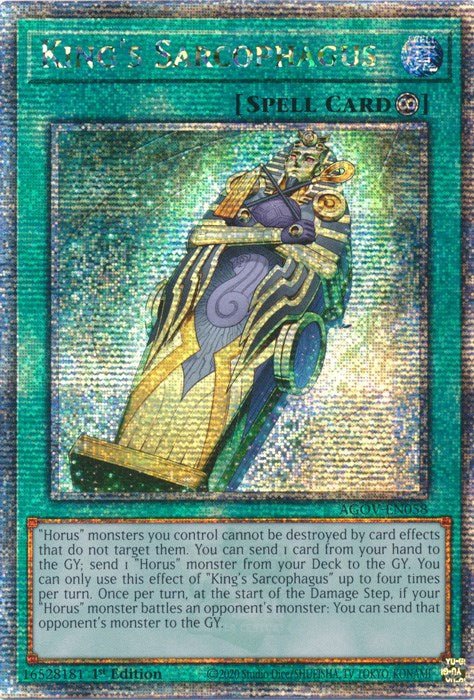 King's Sarcophagus (Quarter Century Secret Rare) [AGOV-EN058] Quarter Century Secret Rare | Galaxy Games LLC