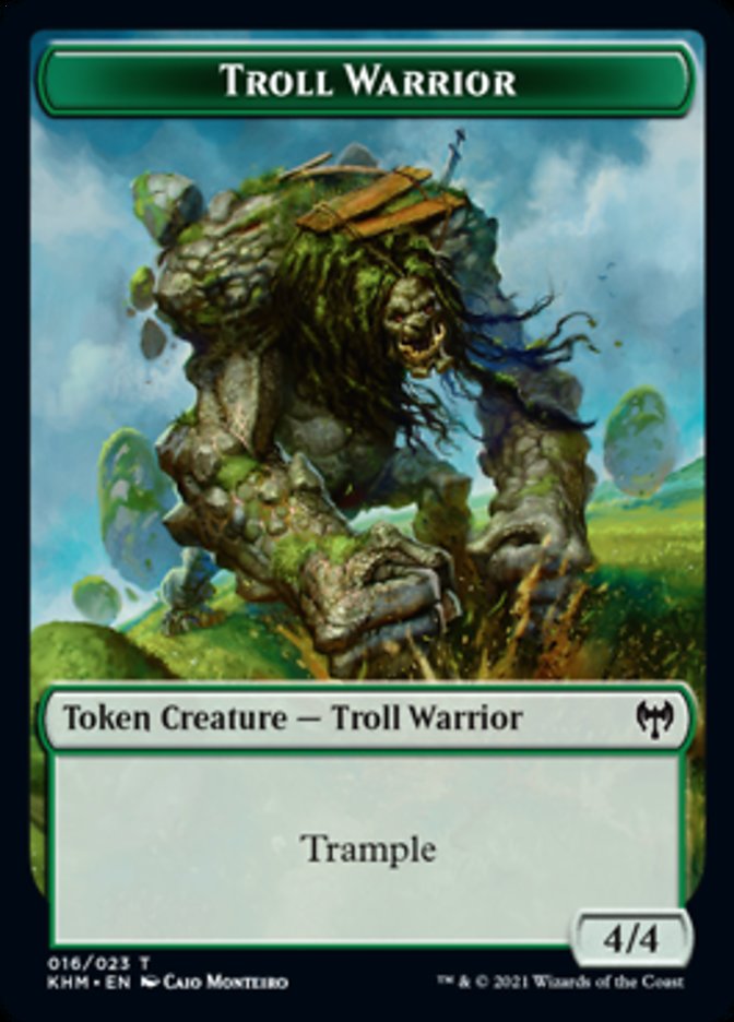 Troll Warrior Token [Kaldheim Tokens] | Galaxy Games LLC